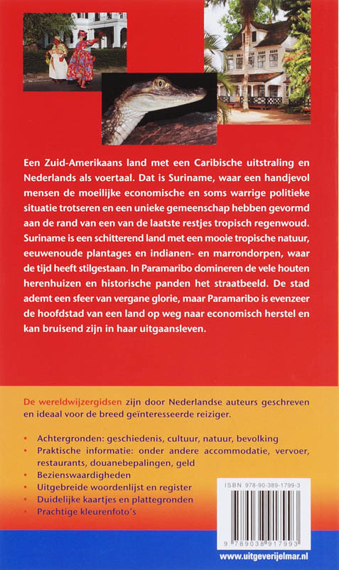 Suriname / Wereldwijzer achterkant