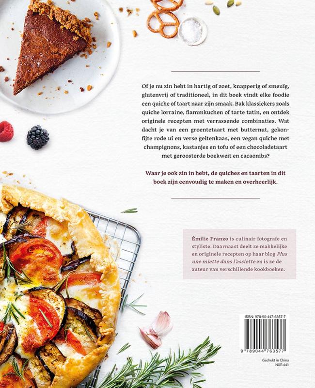 Heerlijke quiches en taarten bakken achterkant