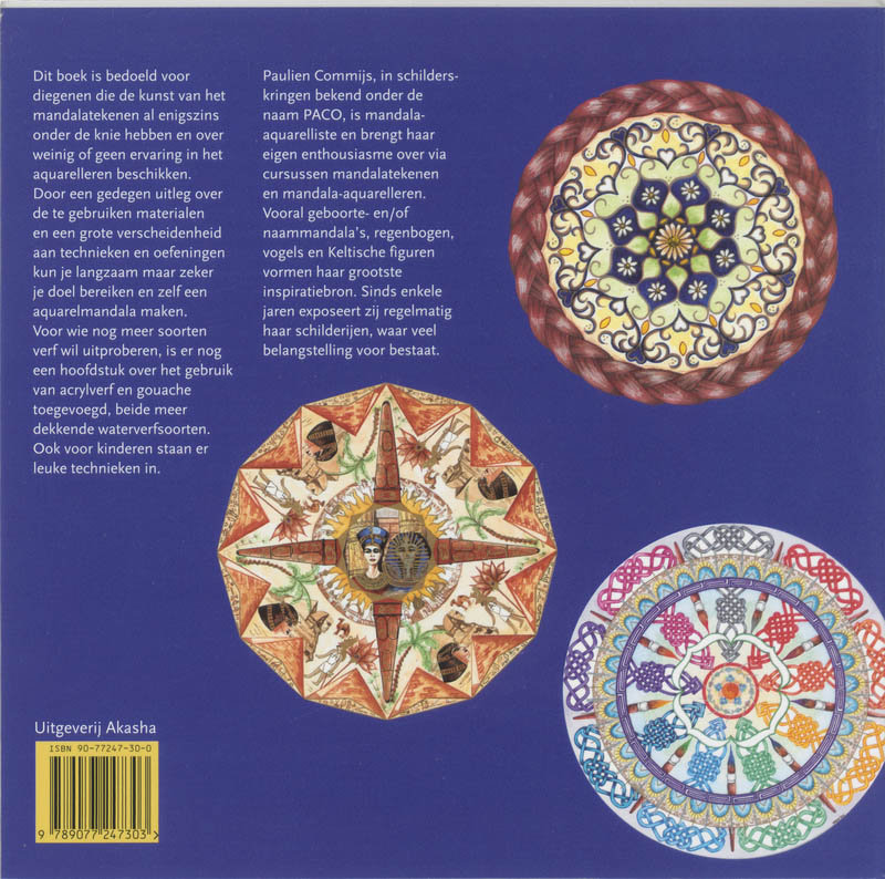 Aquarelmandala S achterkant