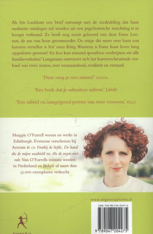 Het verdwenen leven van Esme Lennox achterkant