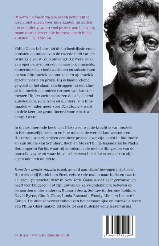 Woorden zonder muziek achterkant