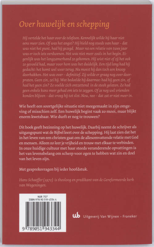 Trouwen - als je vrijheid je lief is achterkant