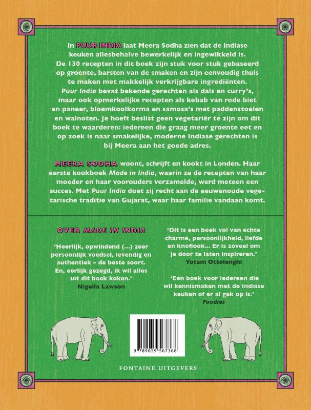 Puur India achterkant