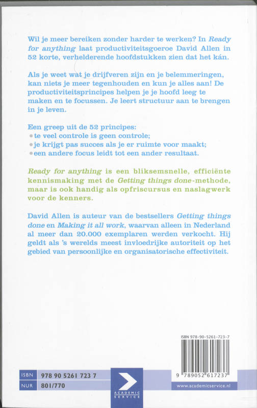 Ready for Anything achterkant