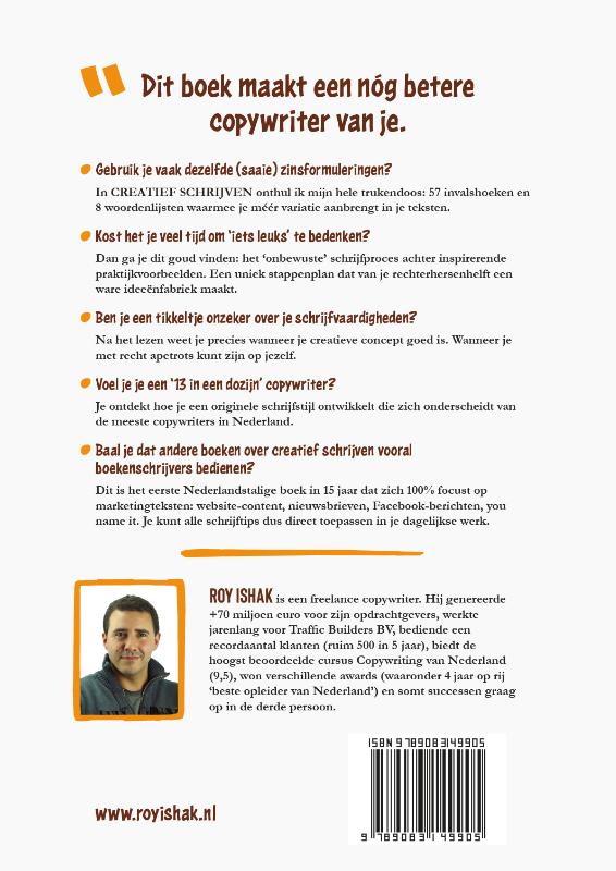 Creatief schrijven achterkant