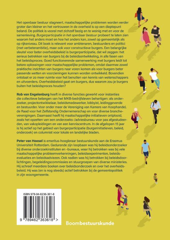 Burgerparticipatie in het openbaar bestuur achterkant