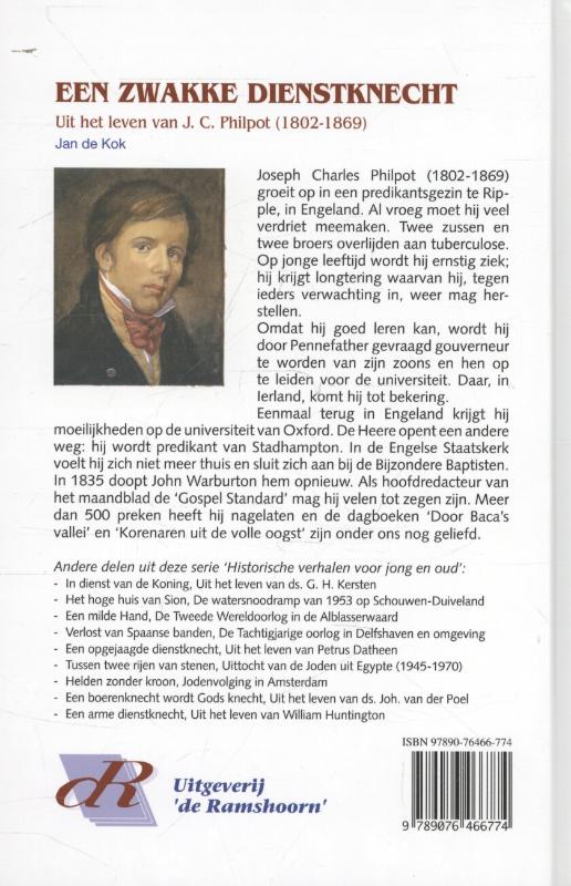 Een zwakke dienstknecht achterkant