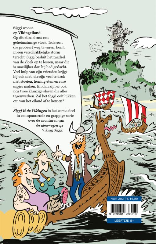 De vloek van Freya / Siggi & de Vikingen achterkant