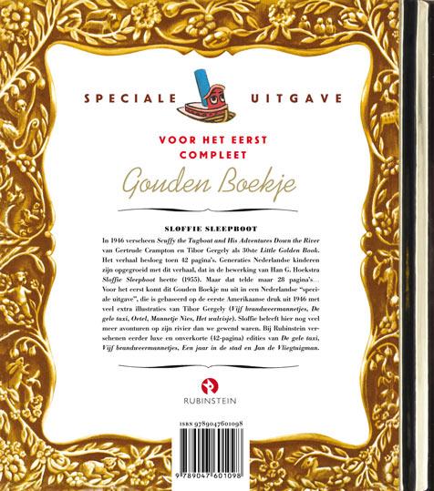 Sloffie Sleepboot en zijn avonturen op de rivier / Gouden Boekjes achterkant