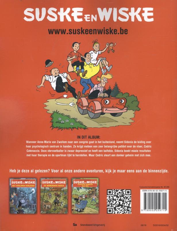 Het lederen monster / Suske en Wiske / 335 achterkant