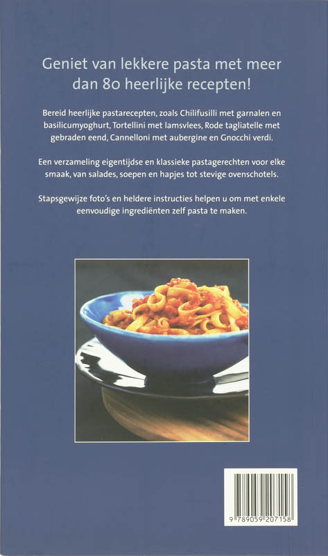 Pasta achterkant