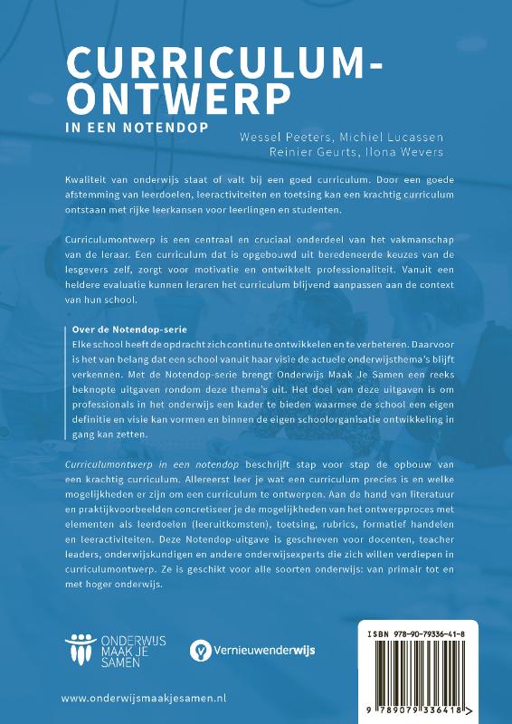 Curriculumontwerp in een notendop achterkant