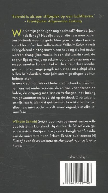 Een kleine filosofie van het ouder worden achterkant