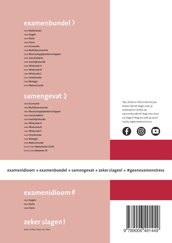 Examenbundel vwo Wiskunde C 2021/2022 achterkant