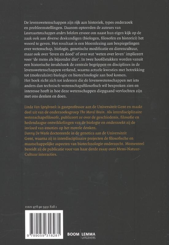 Wetenschapsfilosofie in context  -   Levenswetenschappen anders bekeken achterkant
