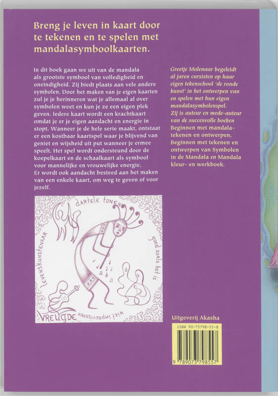 Mandala symboolkaarten achterkant