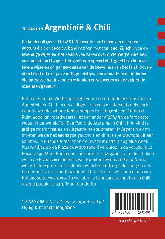 Argentinie & Chili / Te gast in... achterkant
