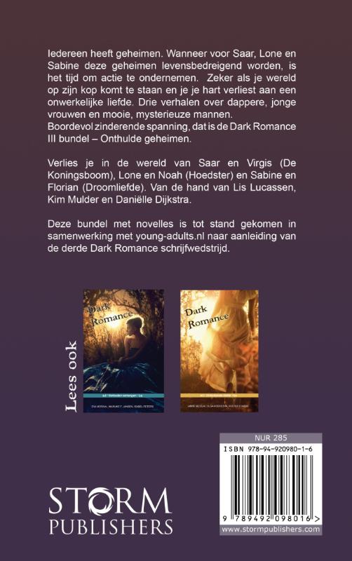 Dark Romance 3 onthulde geheimen achterkant
