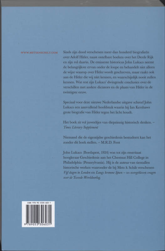 Hitler En De Historici achterkant