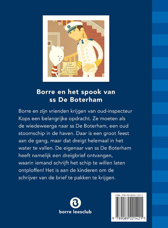 De Gestreepte Boekjes  -   Borre en het spook van ss De Boterham achterkant