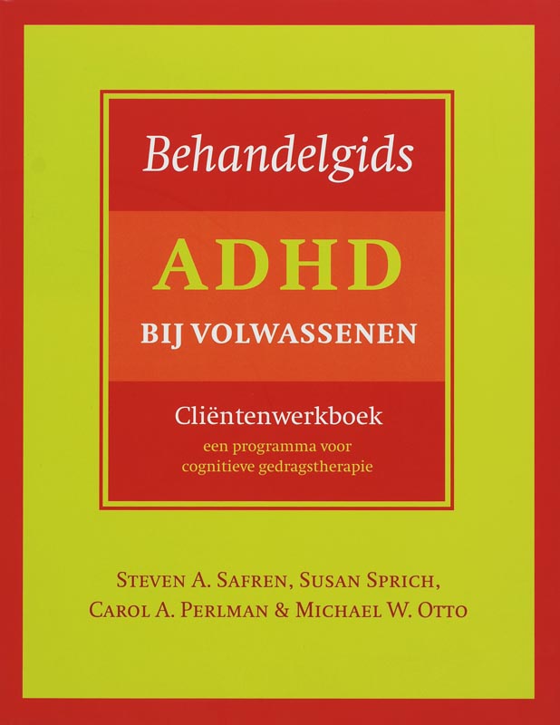 Behandelgids ADHD bij volwassenen, clientenwerkboek