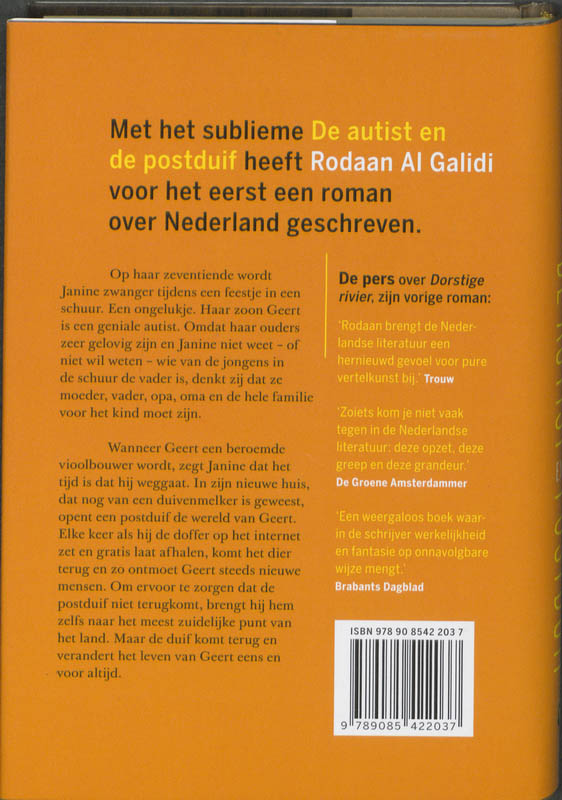 De Autist En De Postduif achterkant