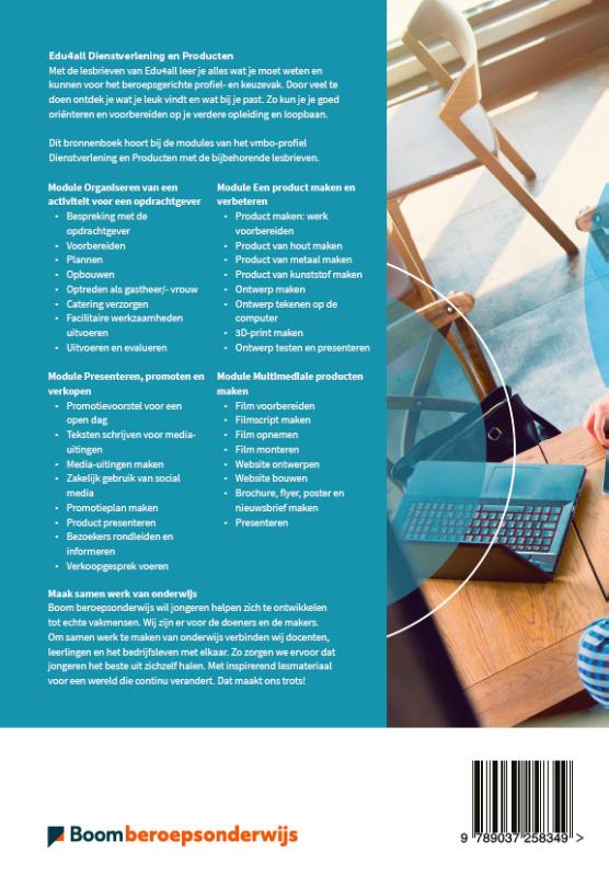 Bronnenboek dienstverlening en producten / Edu4all DP achterkant