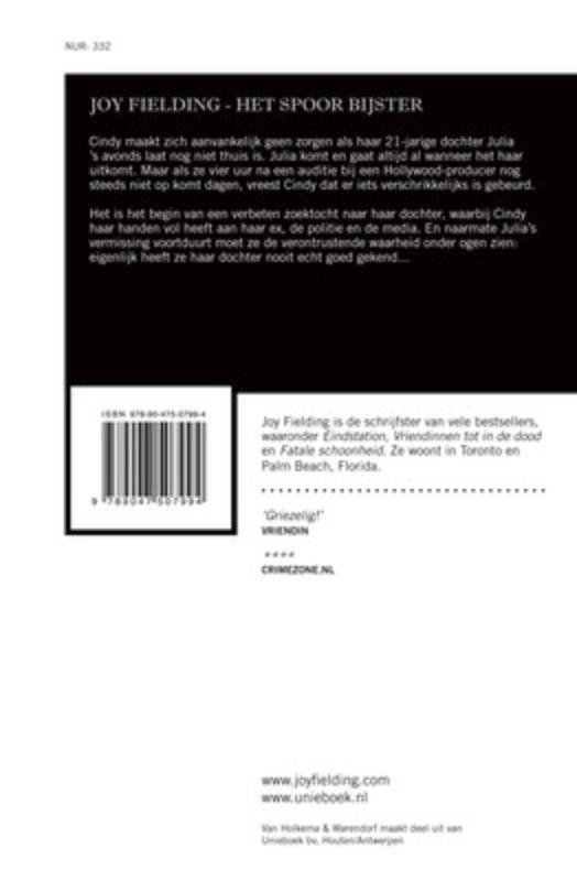 Het Spoor Bijster achterkant