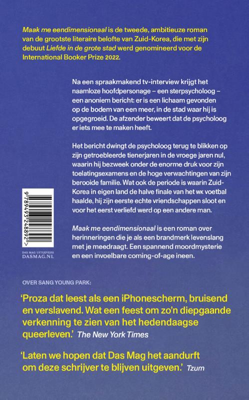 Maak me eendimensionaal achterkant