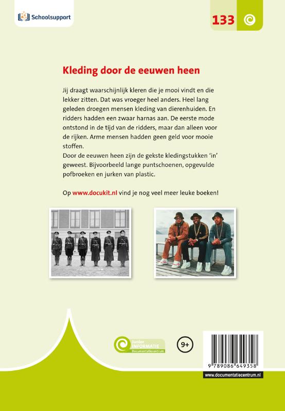 Junior Informatie 133 - Kleding door de eeuwen heen achterkant