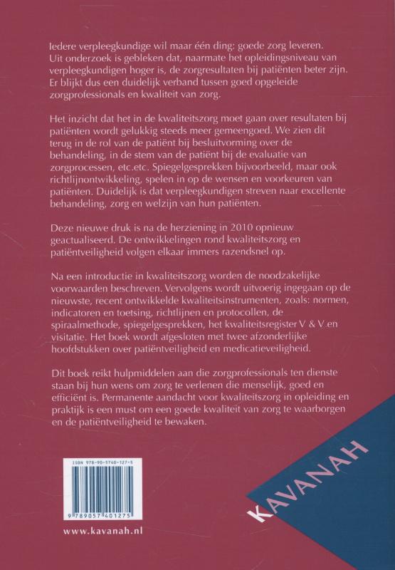 Kwaliteitszorg en patientveiligheid / Verpleegkunde modulair / 32 achterkant