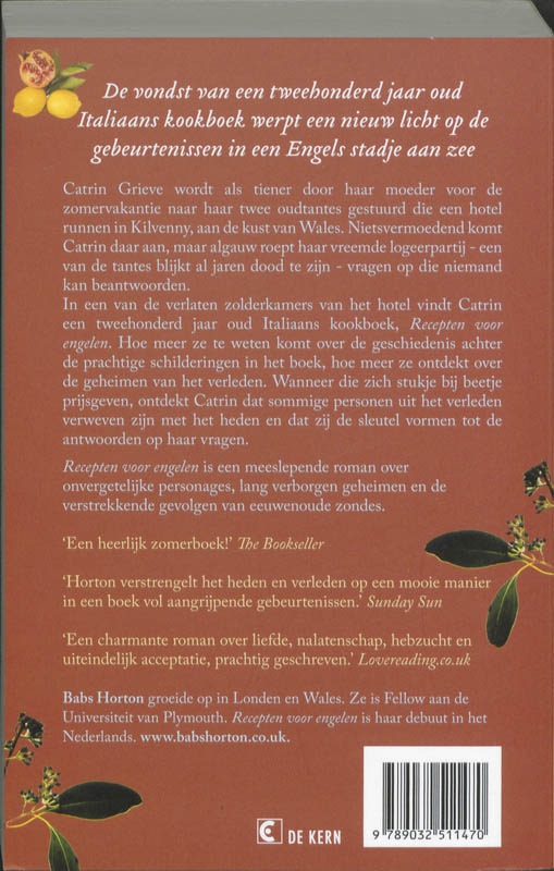 Recepten Voor Engelen achterkant