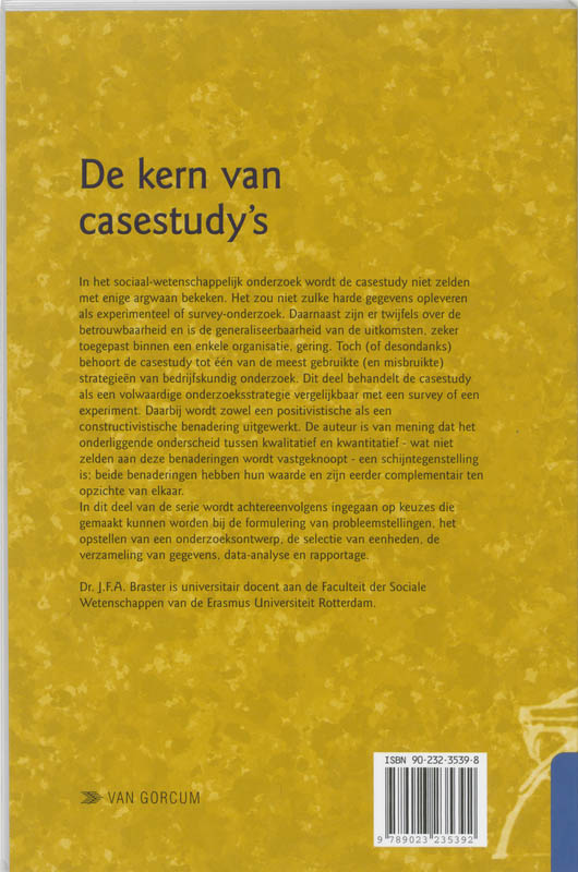 De kern van case-study achterkant
