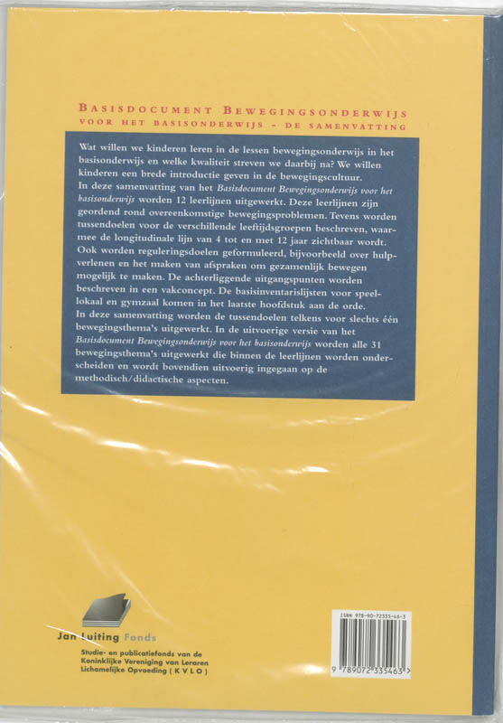 Basisdocument bewegingsonderwijs B.O. de samenvatting achterkant