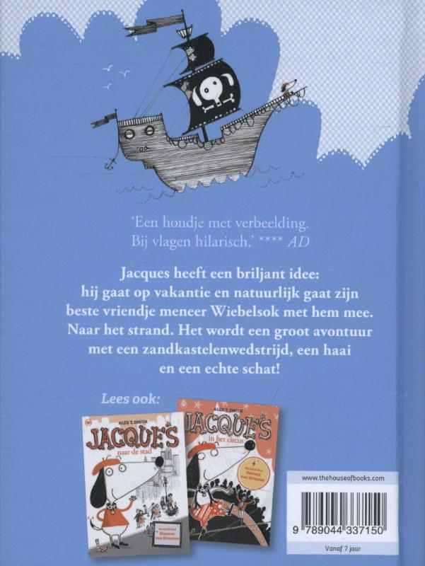 Jacques op vakantie achterkant