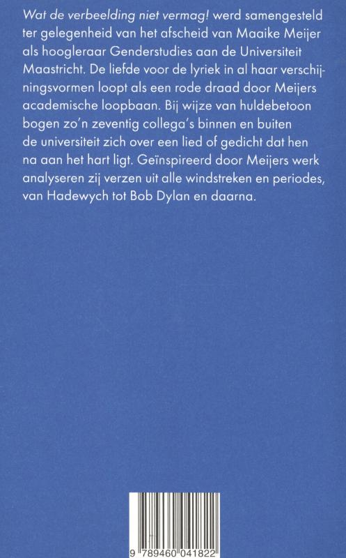 Wat de verbeelding niet vermag! achterkant