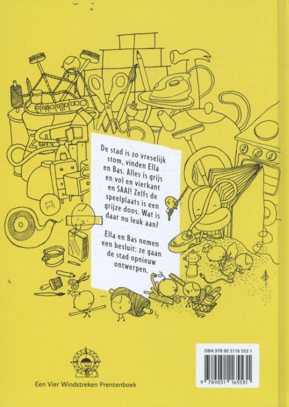 Ella en Bas bouwen een stad achterkant