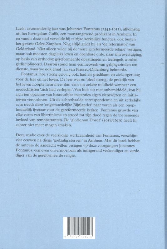 Johannes Fontanus (1545-1615) achterkant