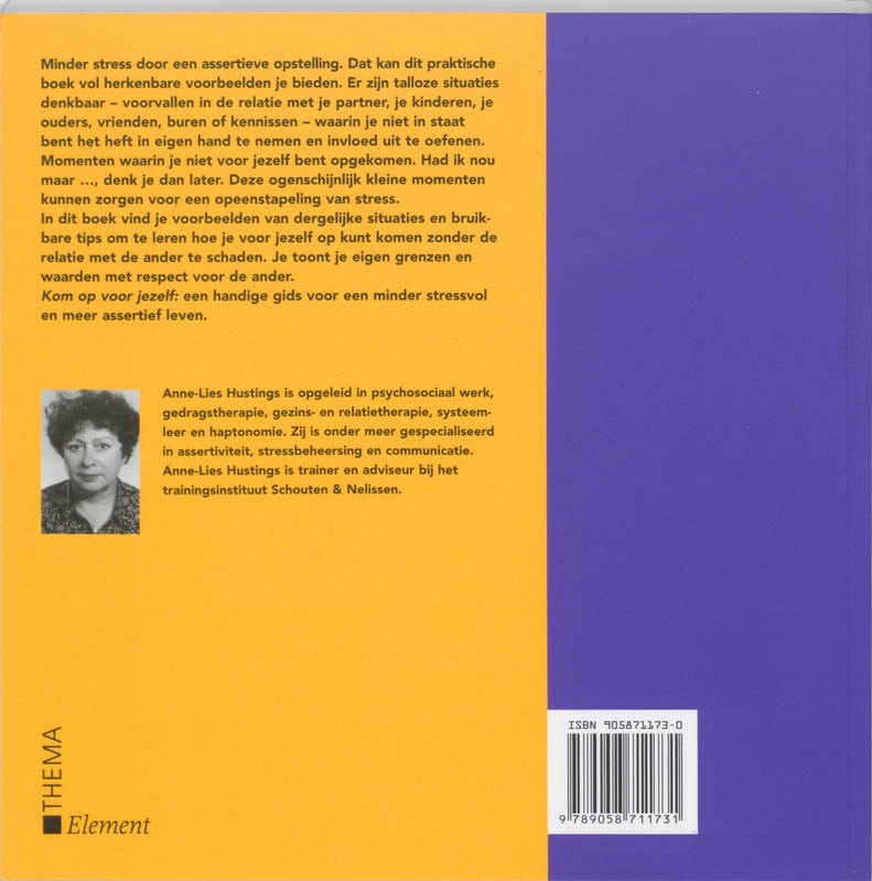 Kom op voor jezelf / Element achterkant