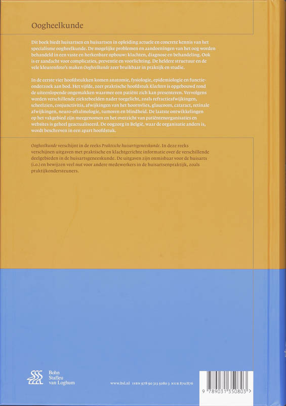 Oogheelkunde / Praktische huisartsgeneeskunde achterkant
