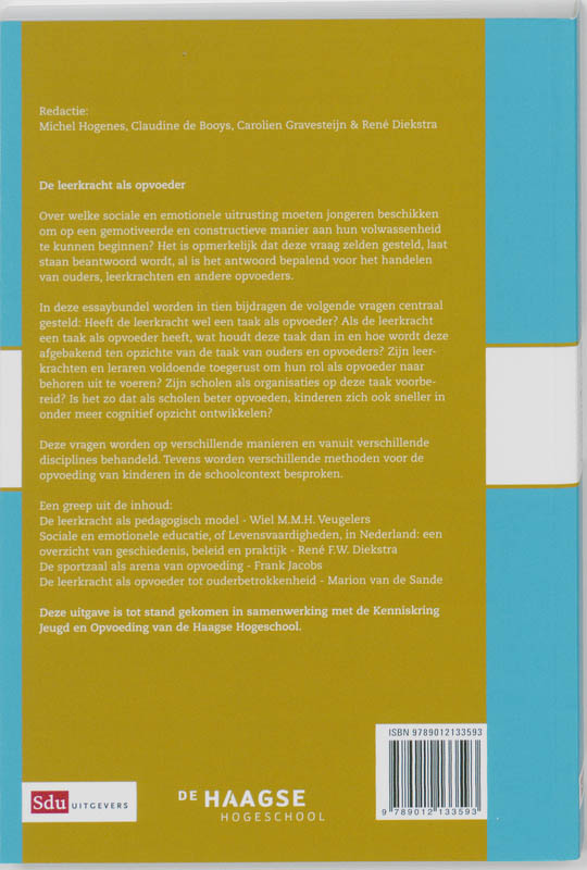 Leerkracht als opvoeder achterkant