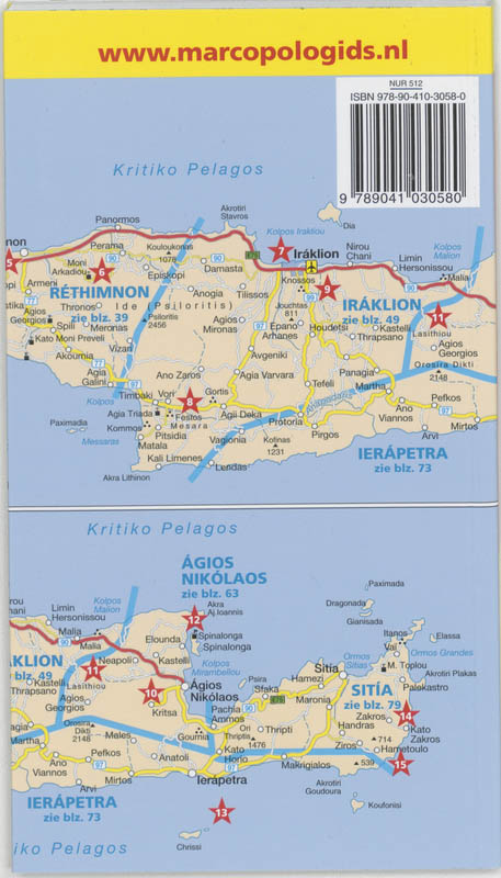 Marco Polo Reisgids Kreta achterkant