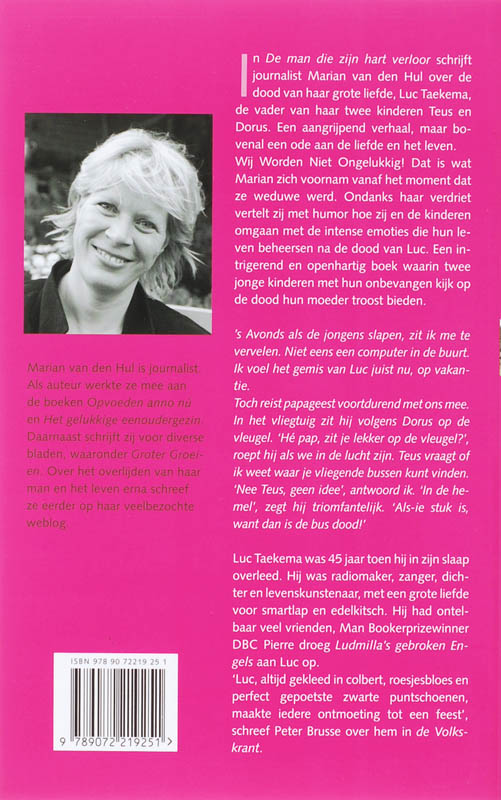 De man die zijn hart verloor achterkant