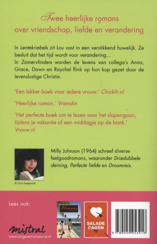 Lentekriebels / Zomervlinders achterkant