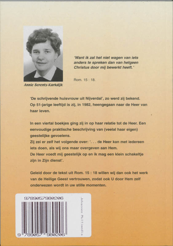 Ja kom binnen Heer / Duizendvoud achterkant