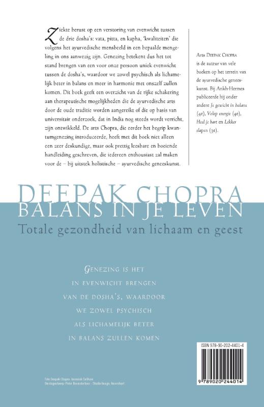 Balans in je leven achterkant