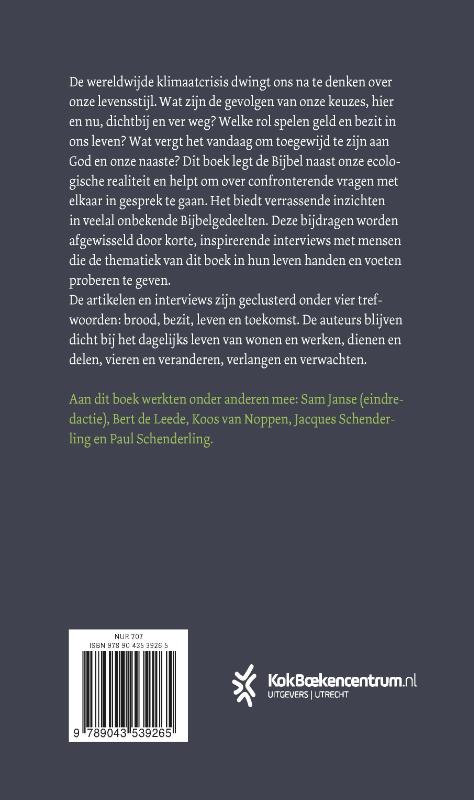 Toegewijd leven achterkant