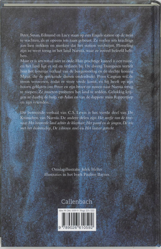 De kronieken van Narnia 4 -   Prins Caspian achterkant