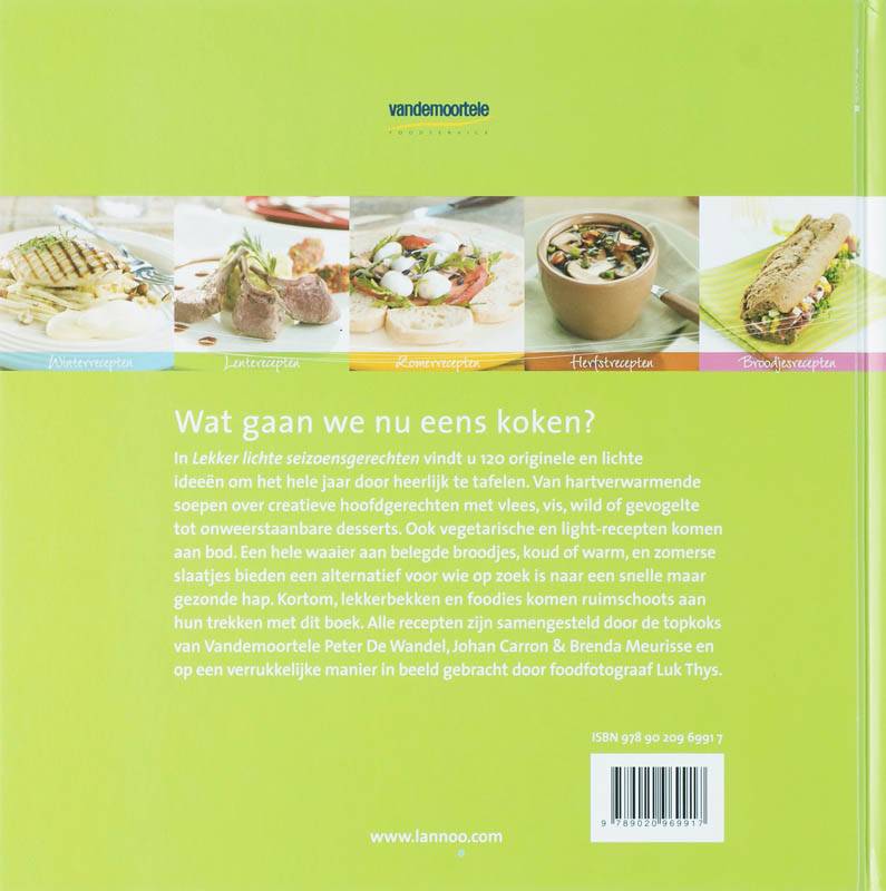 Lekker Lichte Seizoensgerechten achterkant