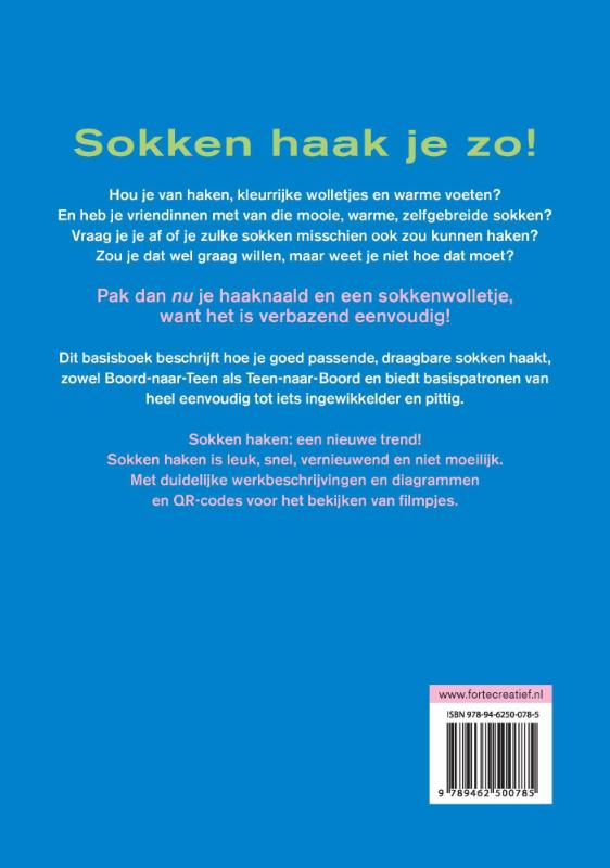 Sokken haak je zo! achterkant